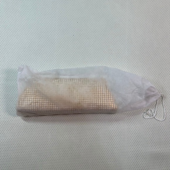 Vintage Gold Metal Mesh Clutch Women OS Gold Excellent Evening Formal Bag - Picture 6 of 6